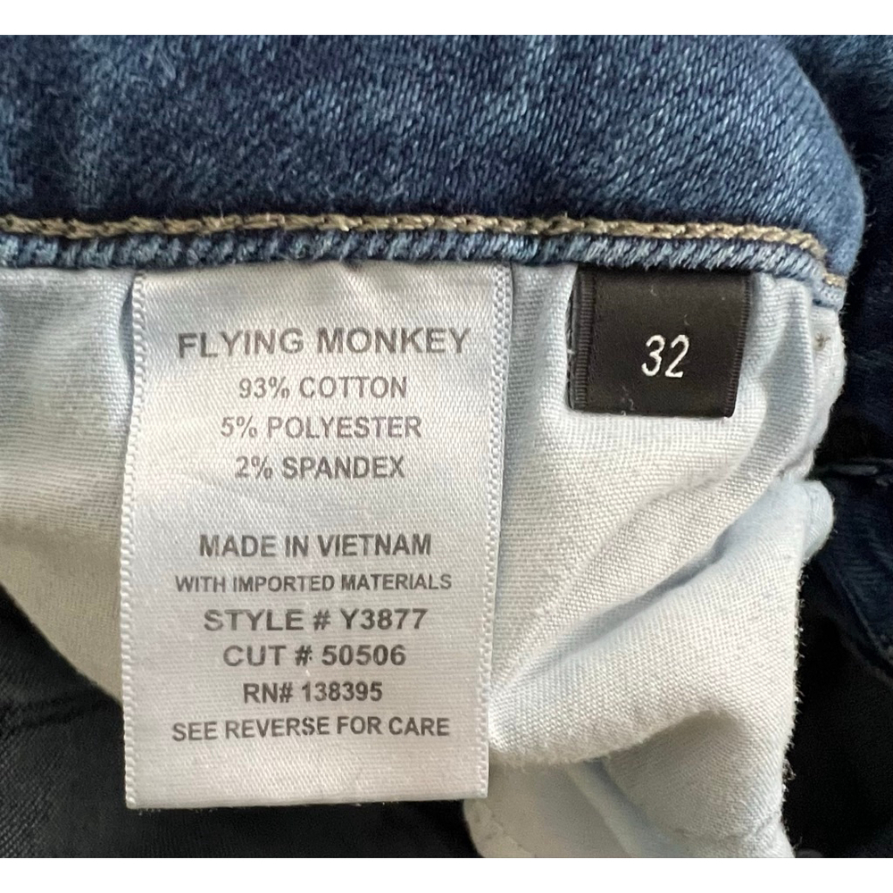 Flying Monkey Medium Wash Mid Rise Denim Skinny Jeans - Picture 4 of 4